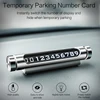 LINGCHEN Temporary Car Parking Card ABS Telephone Number Card Notification Night Light Car Styling Phone Number Card Holder ► Photo 2/6