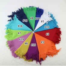 2 шт./партия, Мягкое хлопковое детское тканевое одеяло с бахромой около 75x50 см, Пеленальное Одеяло для малышей, реквизит для фотосессии, подарок для детского душа