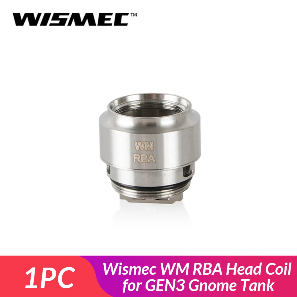 

Original Wismec WM RBA Head Coil for GEN3 Gnome atomizer Tank Replacement Coil Head for electronic cigarette