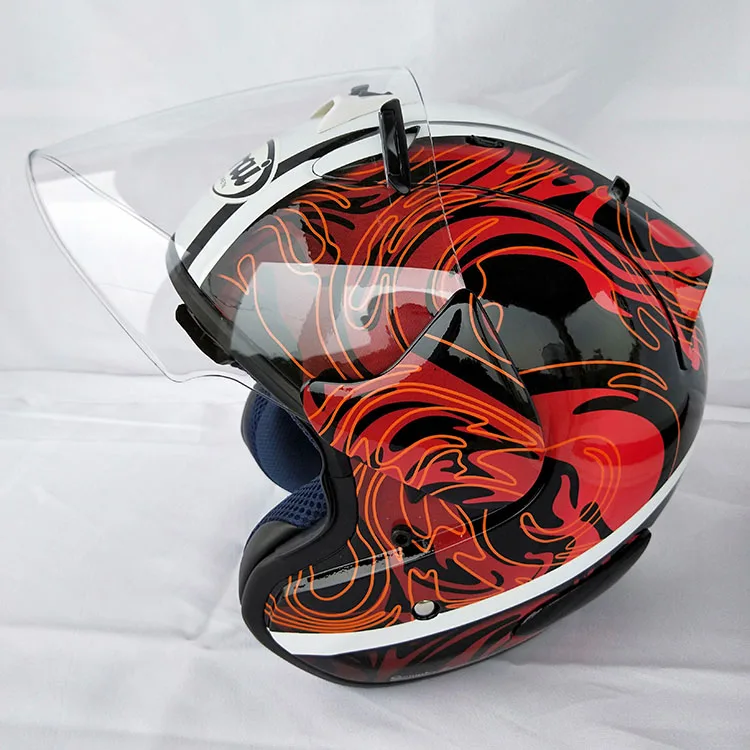 Топ Горячей Араи 3/4 шлем мотоциклетный шлем половина шлем с открытым лицом шлем мотокросс Размер: размеры s m l xl XXL, Capacete - Цвет: 1