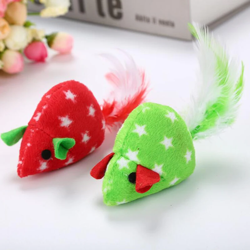 

Cloth Toys Pets Funny Cute 1 Pc Catnip Colorful Grinding Mouse