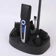 Все в одном 6 в 1 Для Мужчин's Перезаряжаемые электробритва борода триммер, для удаления волос для стрижки мужчин набор для тела, бритва для стрижки