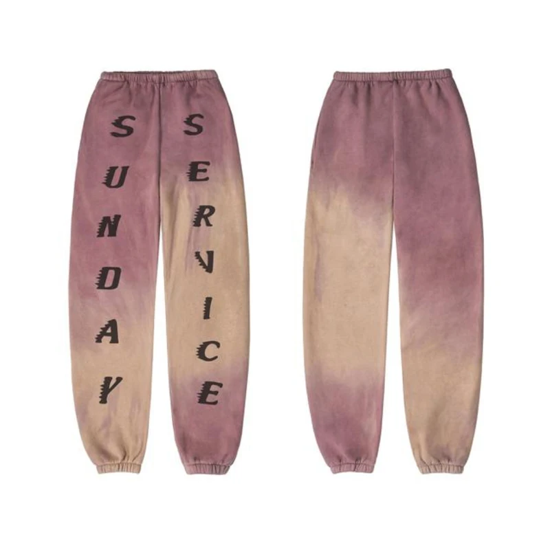 Лучшее качество Kanye West SUNDAY сервис хлопок 1:1 с буквенным принтом для женщин и мужчин брюки для бега хип-хоп Уличная одежда мужские спортивные штаны