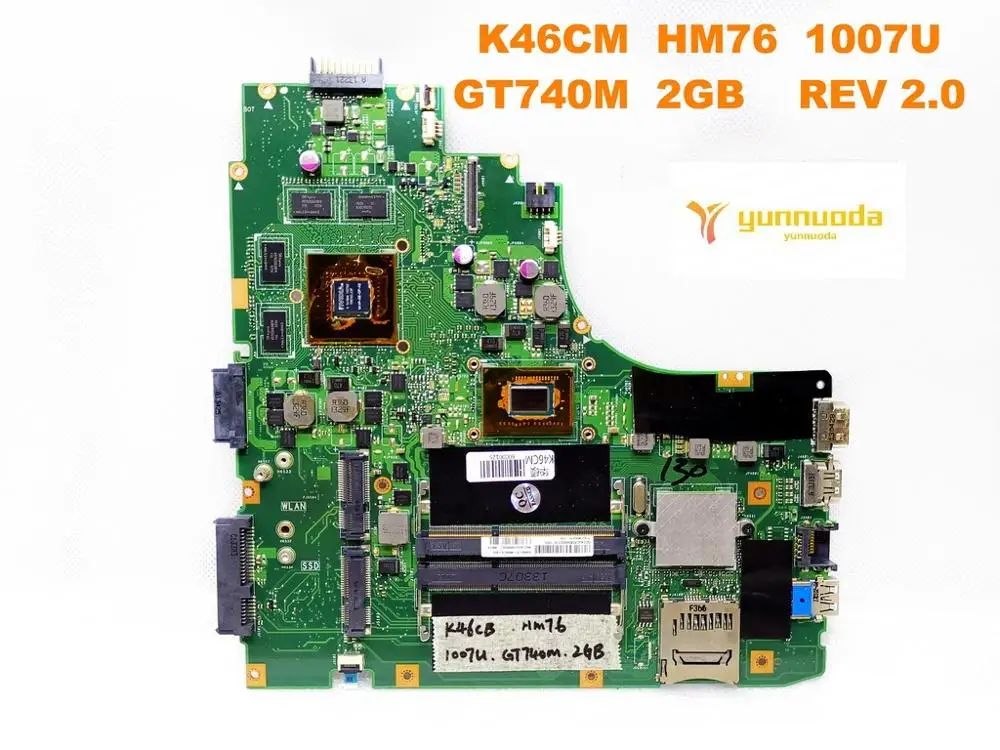 Оригинальная материнская плата для ноутбука ASUS K46CM K46CB HM76 1007U GT740M 2 Гб REV 0