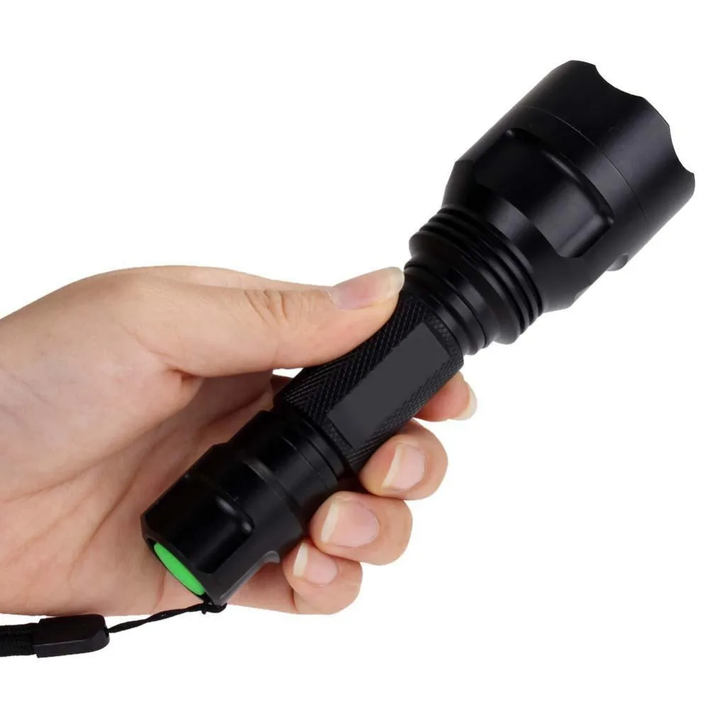 SKYWOLFEYE Super Bright 14.6CM 2200LM Q5 LED Portable Flashlight 18650