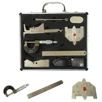 

7/13Pcs/Set Stainless Steel Measure Gauge Test Inspection Set Welding Tools Kit