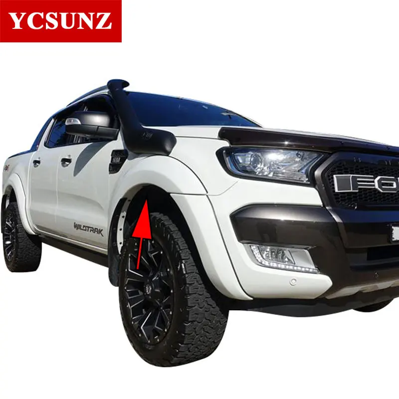 2016 2018 white Fender Flare For Ford Ranger 2017 T7 Fender Mudguards