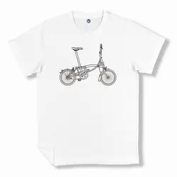 Велосипед узор майки для велоспорта Женская/мужская летняя футболка с короткими рукавами для bompton птичка Белый Топ