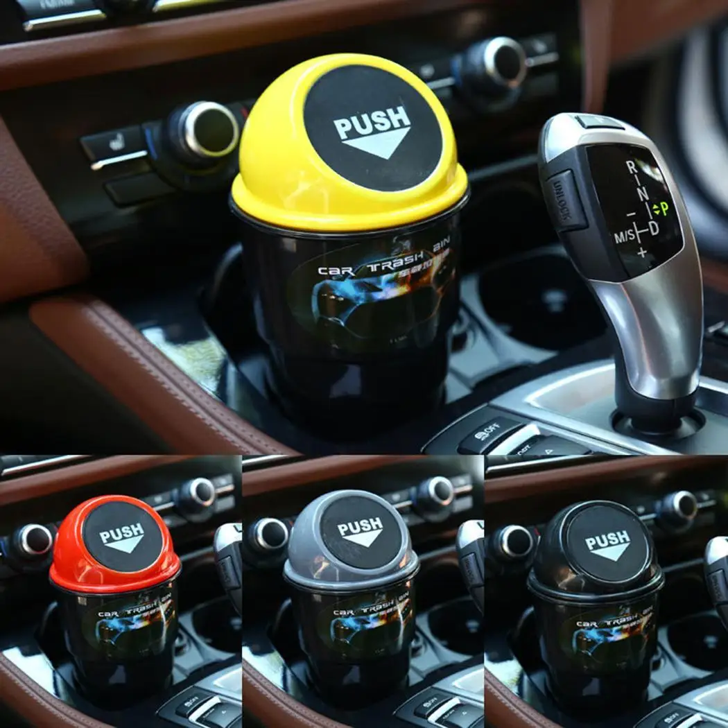 

Mini Car Trash Bin Auto Trash Can Rubbish Box Vehicle Garbage Storage Bucket