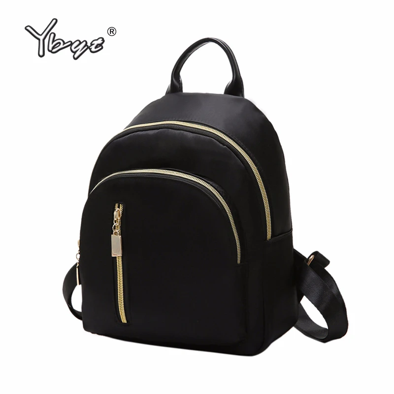 

YBYT brand new nylon casual women rucksacks preppy style black small bags girls student school bookbags ladies travel backpacks