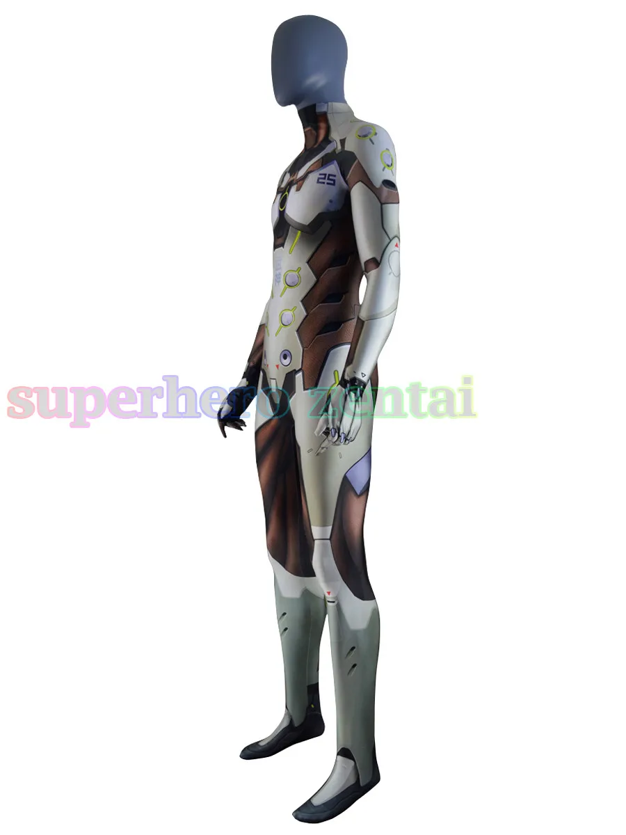Новая игра косплей Гэндзи костюм 3D печать спандекс мужской супергерой Zentai тело костюм для мужчин/женщин/детей может на заказ