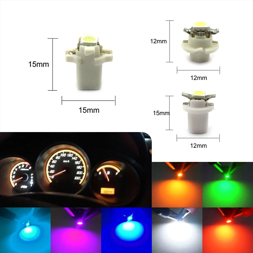 Dash T5 509T лампа SMD Светодиодная B8.5d B8.4 B8.3 1 шт./лот для приборной панели b8.5 5050