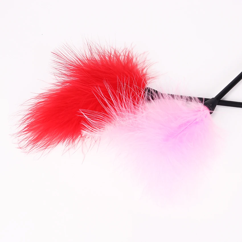 1PC Piuma Flirtare Piuma Nera Flirtare Frusta Giocattoli Del Sesso Flirtare Morbido Flogger per Coppia Gioco Per Adulti Prodotto Del Sesso_voghion.com