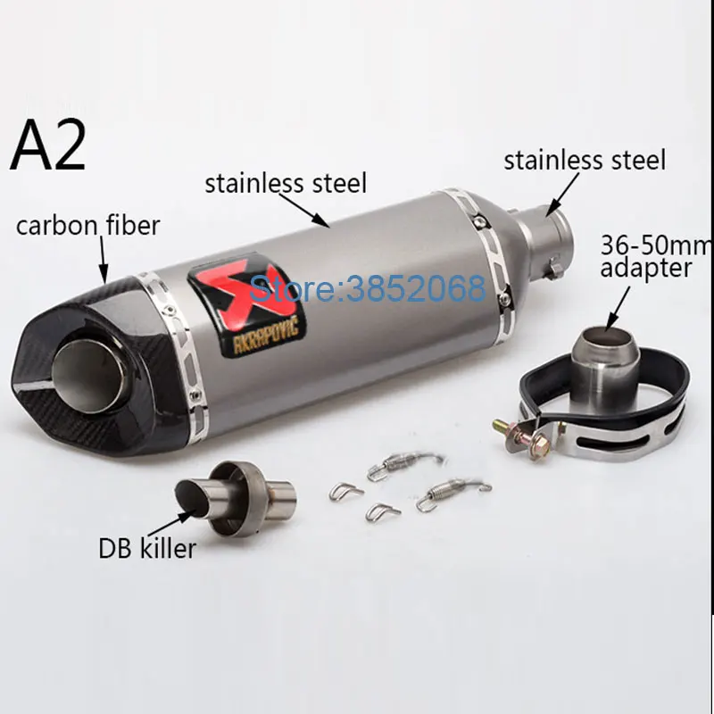 Akrapovic мотоцикл глушитель Мотоцикл углеродного волокна наконечник Escape с DB убийца
