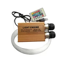 Светодиодный волоконно-оптический Звездный потолочный светильник комплект 2X200 шт. 0,75 мм 2 м оптическое волокно+ 32 Вт RGB светодиодный волоконно-оптический Световой двигатель