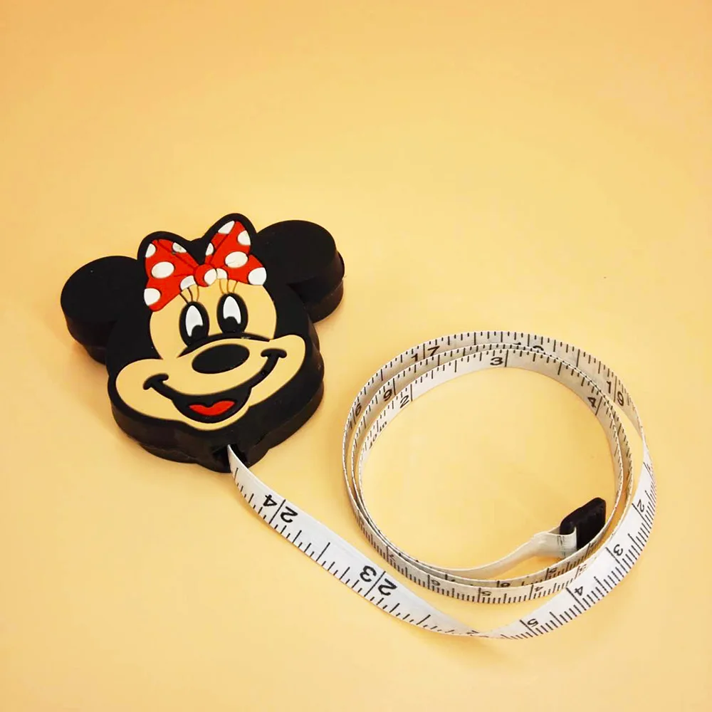 Portable Mini Retractable Sewing Tape Measure 1M Cartoon Tape Measure