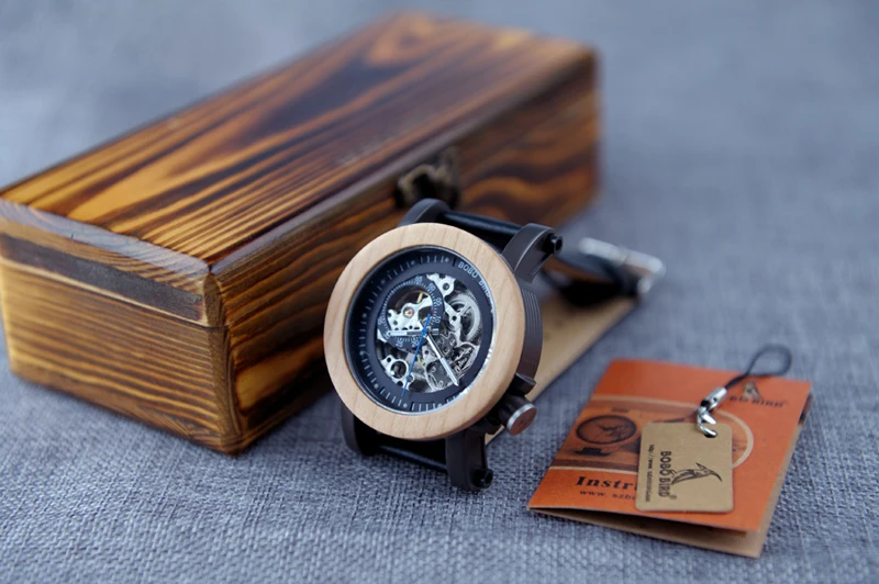 wooden watches box for wood wristwatch men (4)