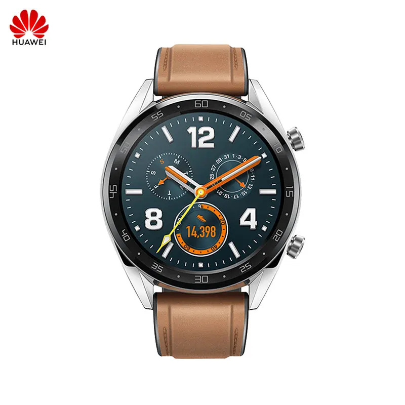 Huawei Watch GT уличные спортивные умные часы с поддержкой gps NFC цветной экран 5 атм водонепроницаемый напоминание о звонках для Android iOS