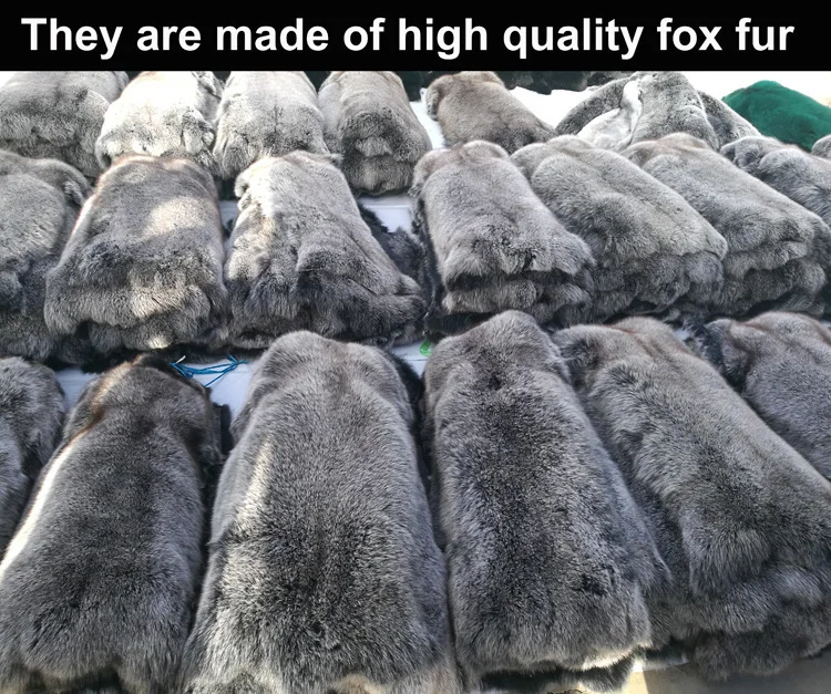 Зимний бренд Fox Fur Trim Теплый 75 см длина натуральная меховая одежда аксессуар пальто свитер воротник