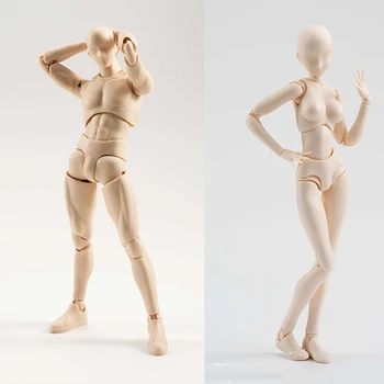 

Anime Archetype Movable 3D Nude Male He She Ferrite Figma Movable body kun body PVC Action Figure Model Toys