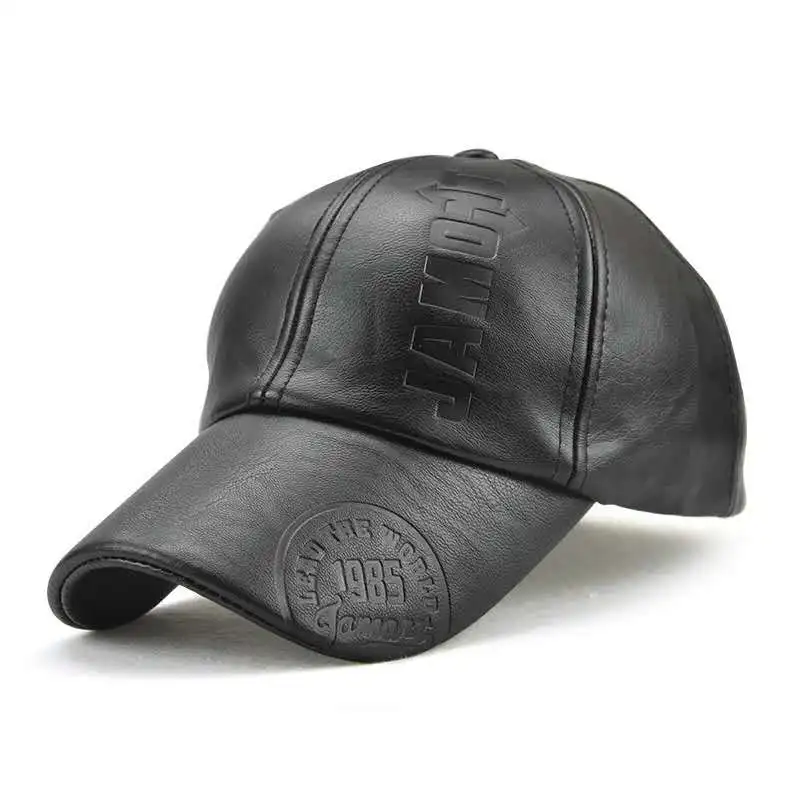 Ordinary New Baseball Hat Fashionable Casual Hat Summer Hat JAMONT Brand Adjustable Bone PU Men Men Winter Baseball Cap 3 Colors