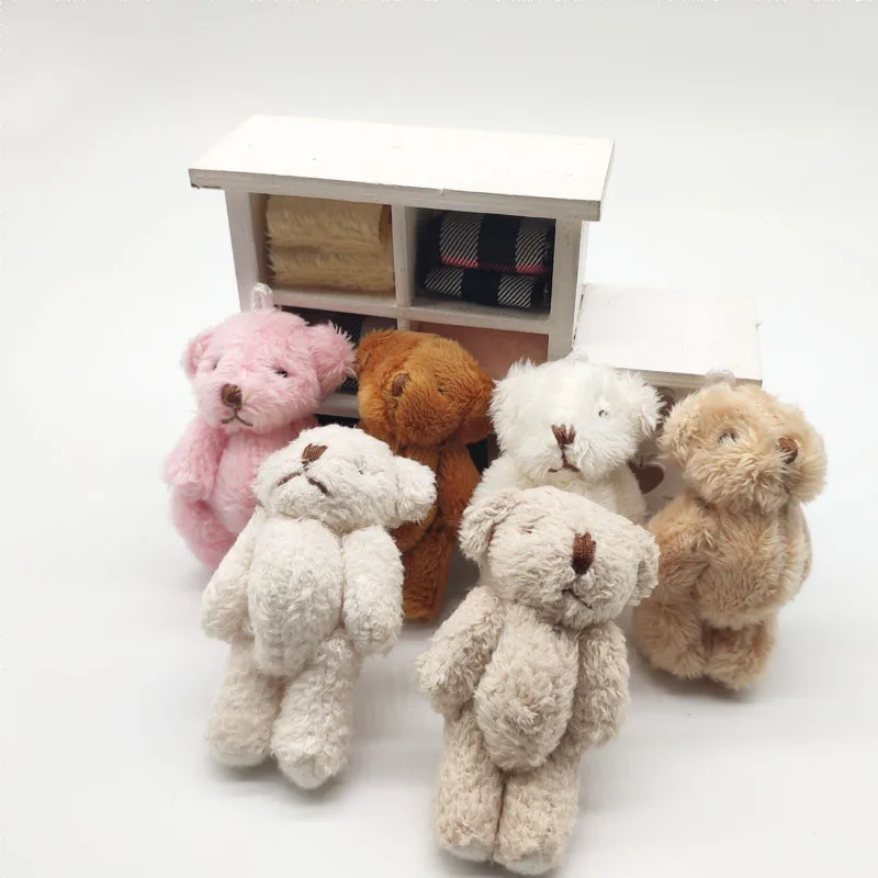 

10PCS/LOT Bear Dolls Plush Bear Small Mini Bear Toys 6CM Gifts Birthday Wedding Party Decor