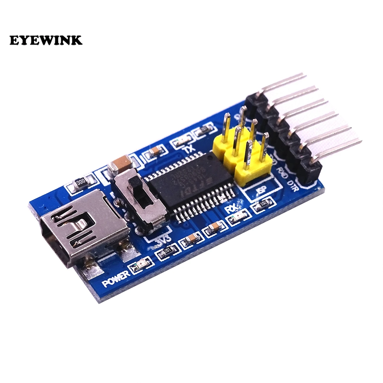 

5pcs Breakout Board For FTDI FT232RL USB To TTL Serial IC Adapter Converter Module 3.3V 5V FT232 Switch