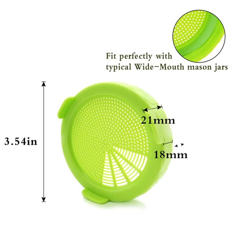 86 мм Sprouting крышки сетки росток Крышка для выращивания комплект семян растительного прорастания уплотнительное кольцо крышки принадлежности для садоводства