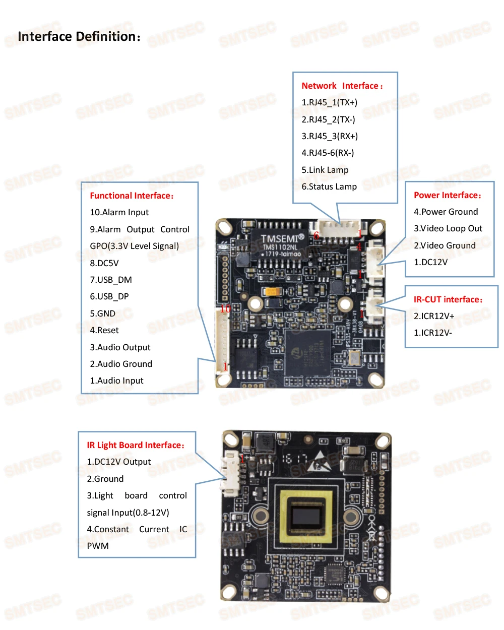 Onvif IP камера Модуль 1080P низкий светильник sony IMX323 CMOS+ Hi3516CV200 Прямая с фабрики CCTV безопасности 2MP печатная плата камеры SIP-E323C