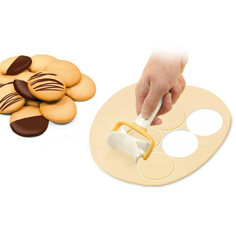 Dumpling Mold Maker Pie Mold Plastic Icing Spatula Round Cookie Cutter Biscuit Cutting Rolling Pastry Blade Circle Dough Cutter