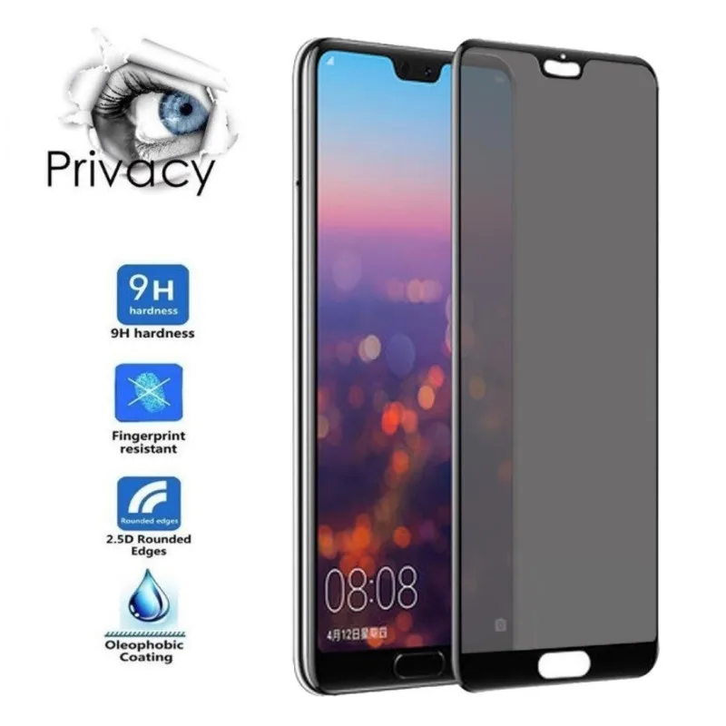For Huawei Honor 9X 8X MAX Privacy Peep Tempered Glass Screen Protector Film for Play 3 30S 30 8A Anti Glare | Мобильные телефоны и