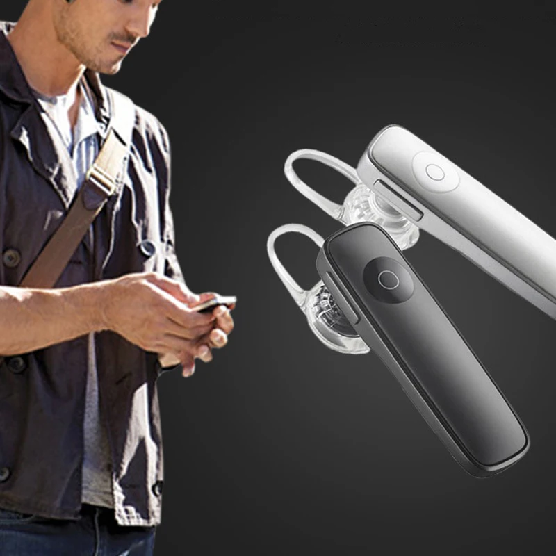 

Mini Bluetooth Earphone Wireless Headset With Microphone Volume Adjustable For Universal Smartphone Device M165 Handfree Earbuds