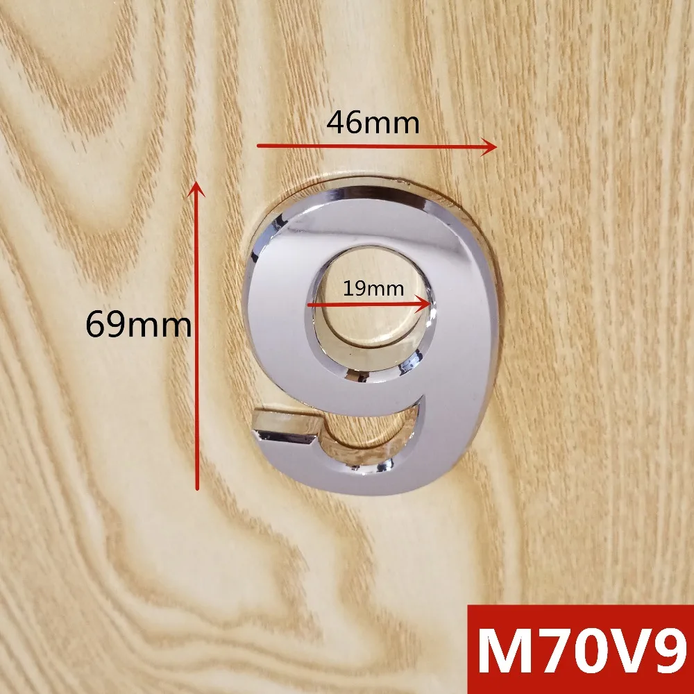 M70V亮银70mm塑料门牌=选项9