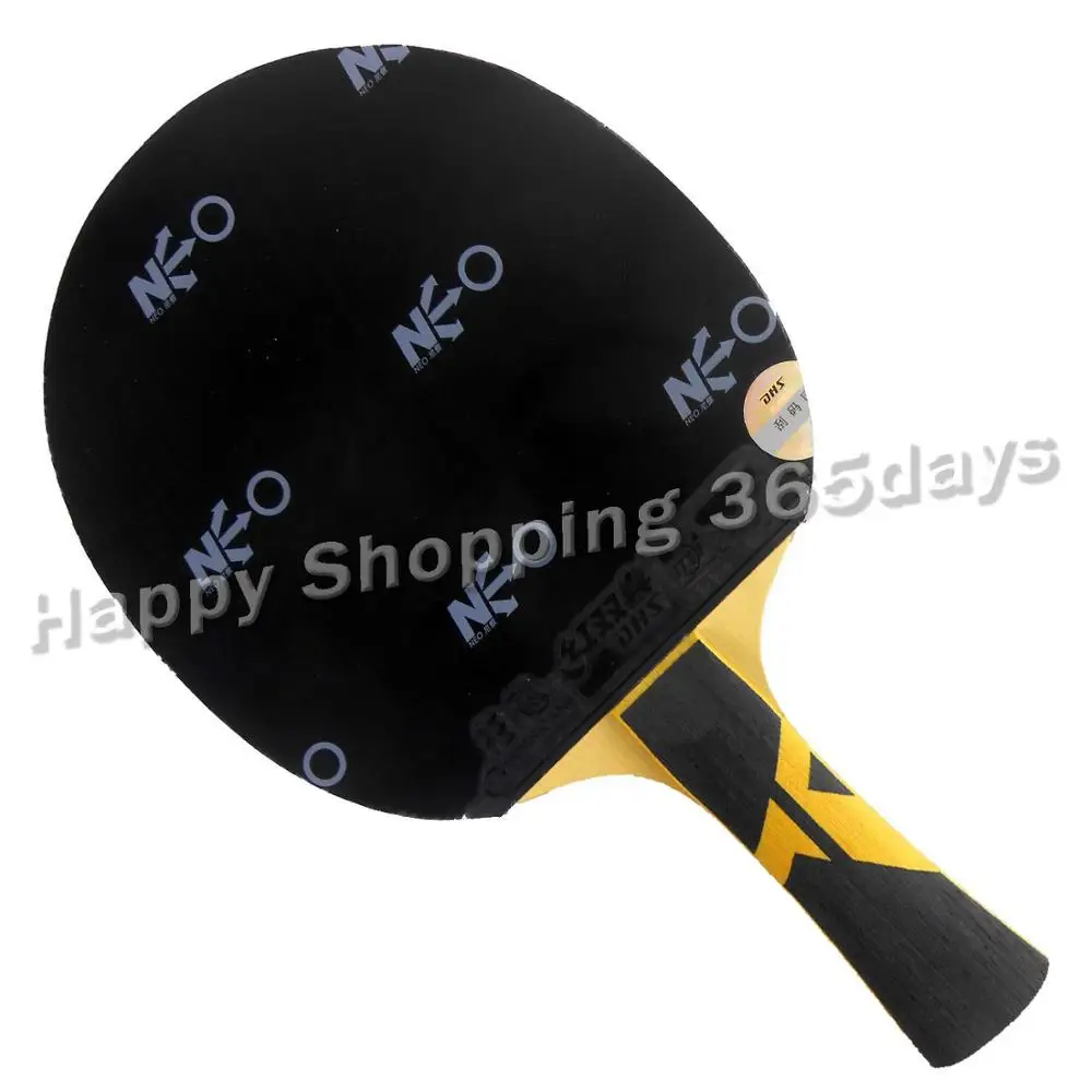Pro Настольный теннис пинг-понг Combo ракетки Galaxy Yinhe T7S лезвие с 2x Нео ураган 3 резины Shakehand длинная fl