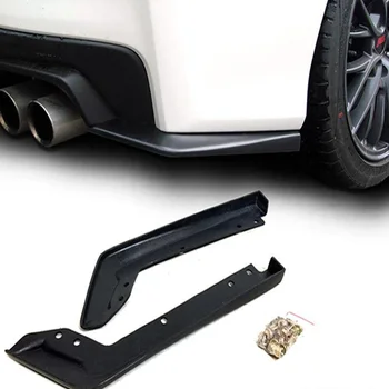 

OE Style Rear Spat Valance Lip Poly BK Black ABS Plastic Rear Bumper Lip Protector for 2015-2016 Subaru Impreza WRX Sti