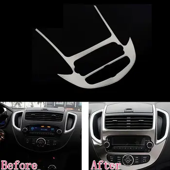 

Auto Center Console Control Panel Trim Cover Molding For Chevrolet Chevy Trax 2014 2015 Interior Car Styling Overlay Accessories