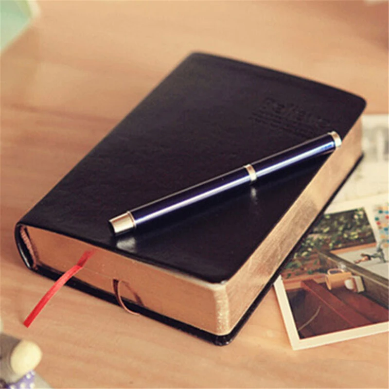

Vintage Thick Paper Notebook Photo album Notepad Leather Bible Diary Book Journals Agenda Planner School Office Stationery Gifts