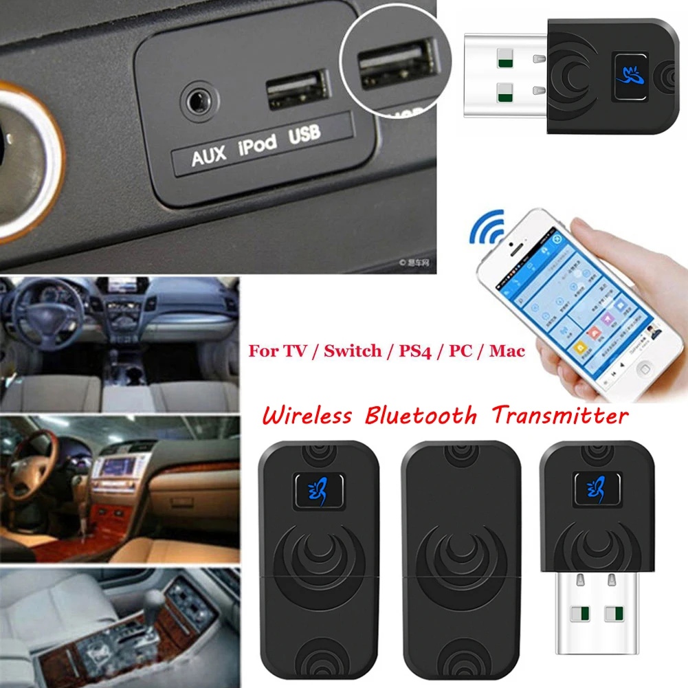 Беспроводной Bluetooth аудио для радиопередатчика от наушников usb-адаптер для приемника для ТВ ПК PS4