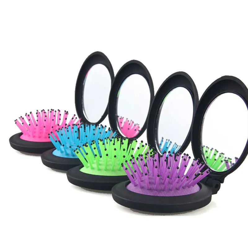 Massage Health Mirror Portable Folding Reduce Hair Loss Hair Straightening Airbag Comb In
