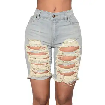 

Summer Women Shorts 2016 Solid Casual Low Skinny Fashion Style Bermuda Feminina High Waisted Denim Shorts