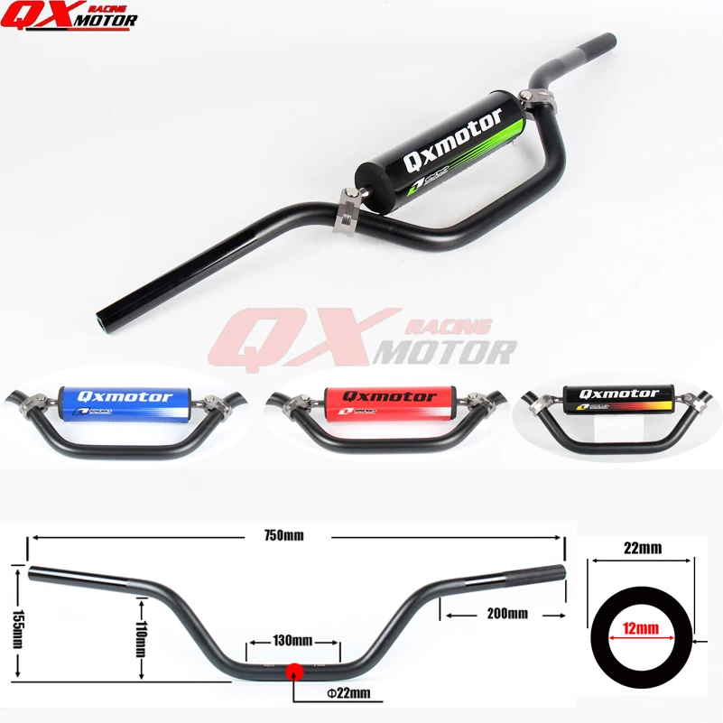 Универсальный руль из 7075 сплава 7/8 &quot22 мм ДЛЯ CRF YZF KLX RMZ Dit Pit Bike MX ATV Quad|22mm handlebar|22mm