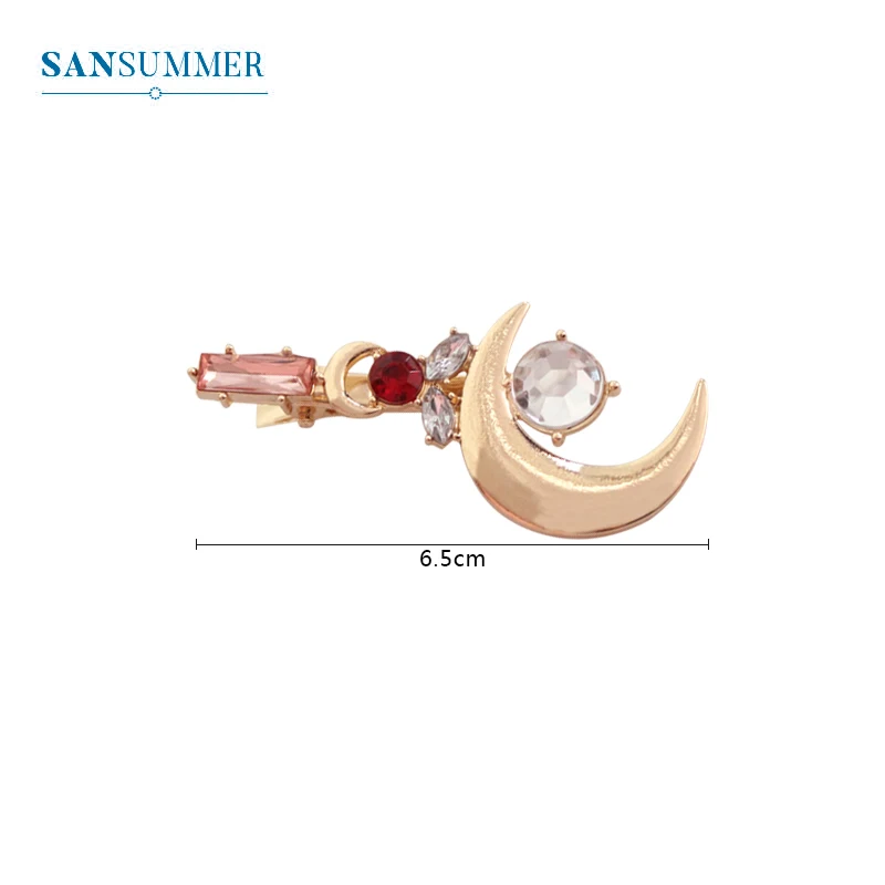 SANSUMMER, аксессуары для волос, модные металлические заколки для волос для девочек, волшебный стержень, луна, Утконос, заколки, украшение для волос, 5905