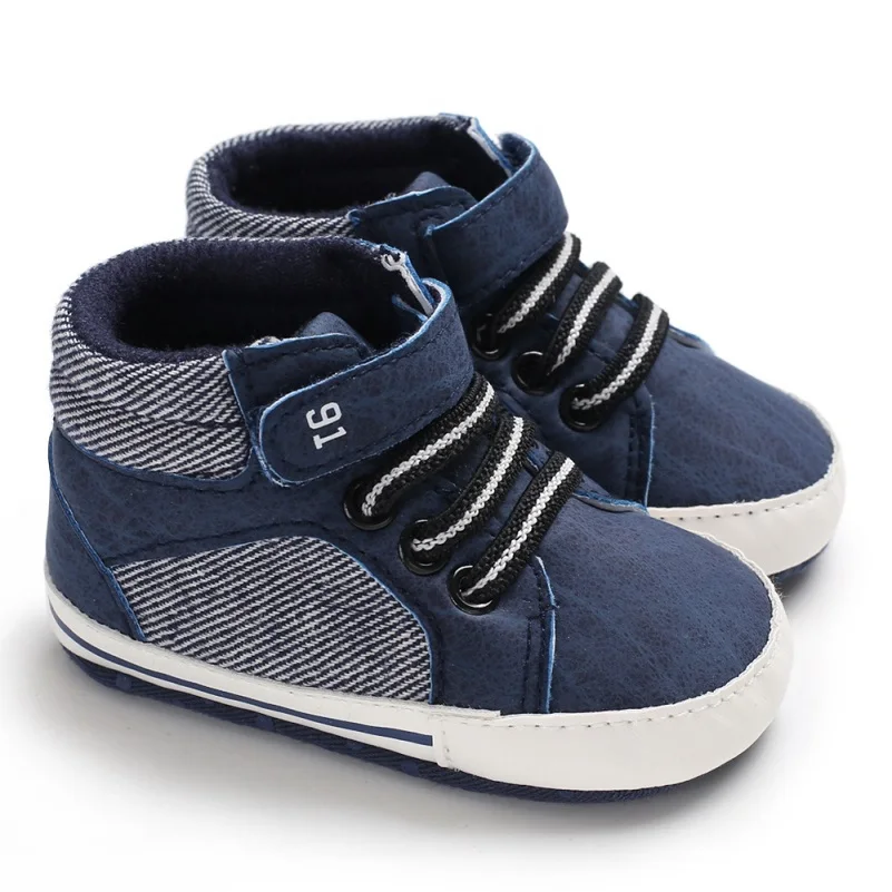 Дышащие разноцветные Нескользящие кроссовки для маленьких мальчиков; обувь для малышей на мягкой подошве; обувь для малышей 0-18 месяцев