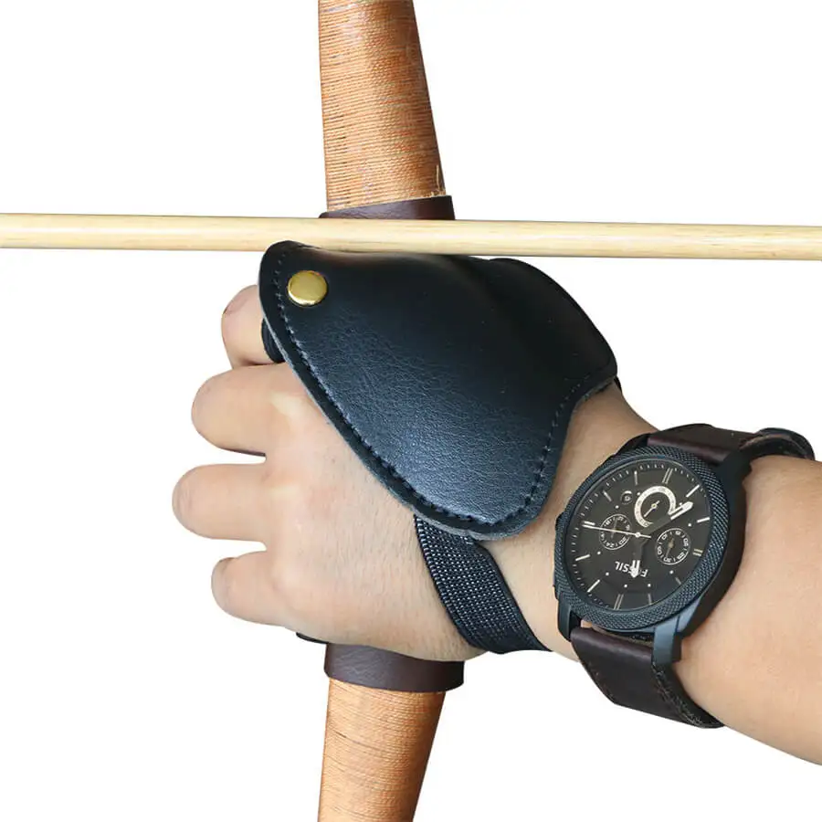

1pcs Archery Leather Hand Guard Protect Glove Left hand Arrow Bow Shooting Hunting Protector Compound Recurve Tradition LongBow