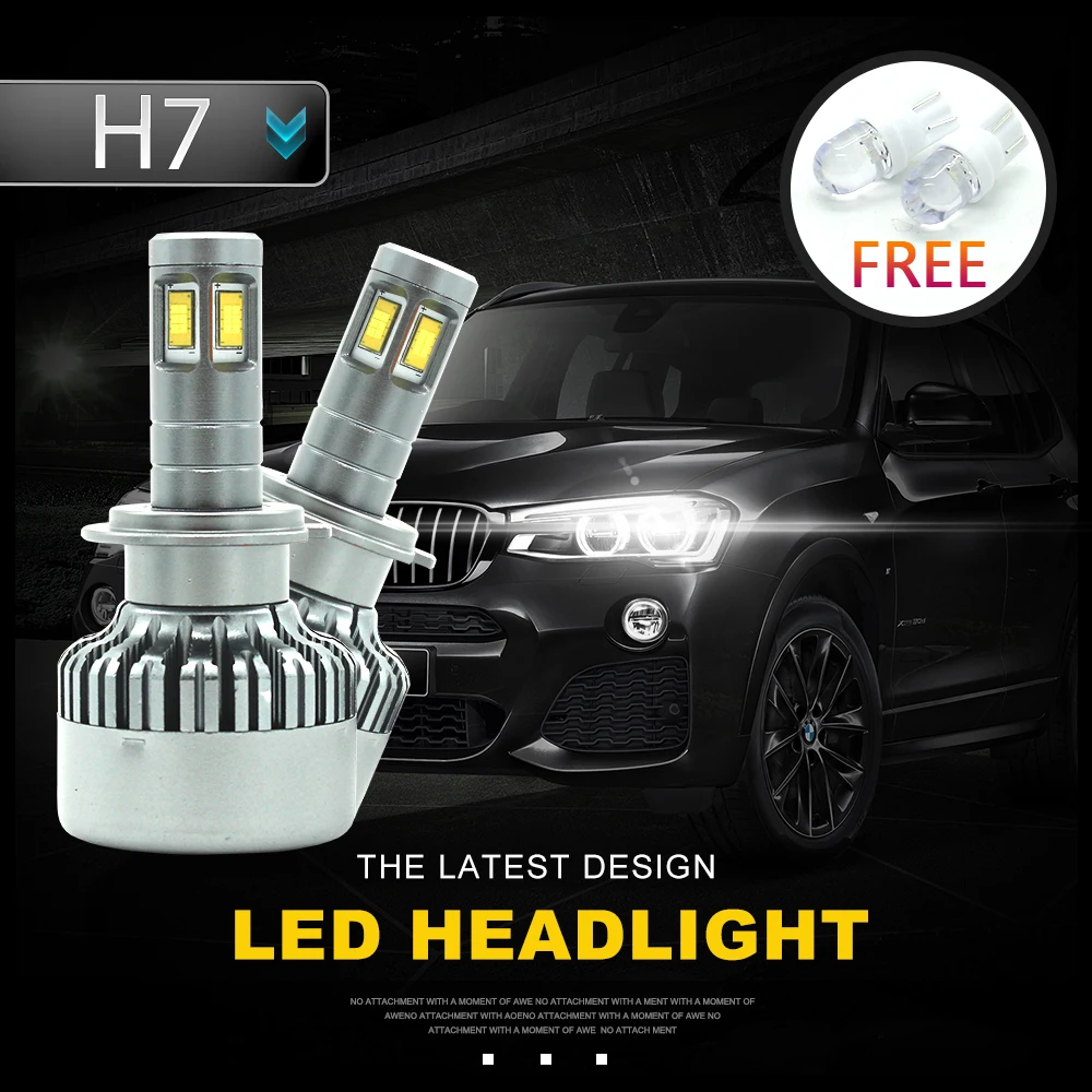 

Modifygt V10 H7 led H4 led H11 H15 9005/HB3 9006/HB4 100W 12V Car led light bulbs canbus Headlight car accessories