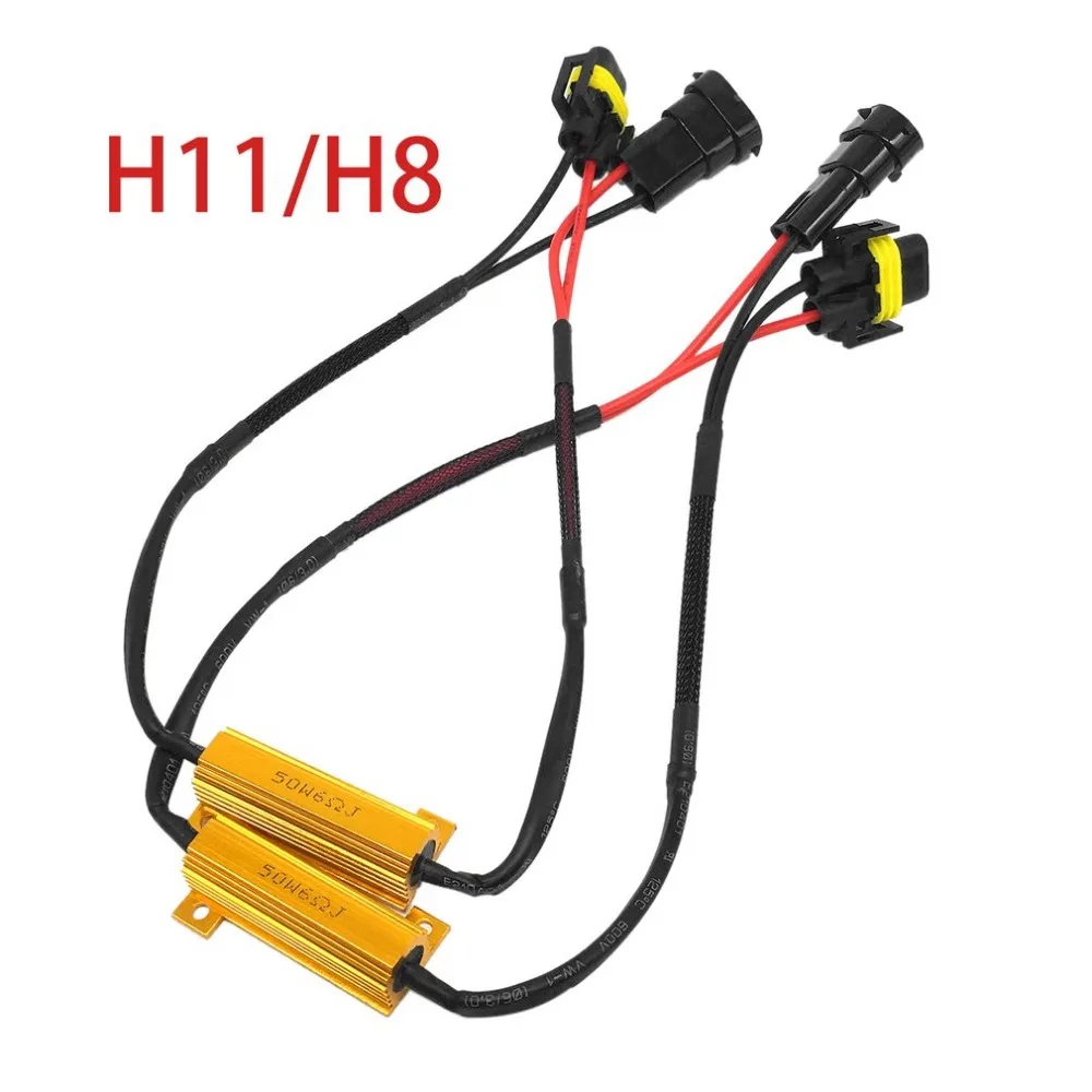 Buy 2018 50W H8 H11 LED Fog Light Wiring Harness Kit