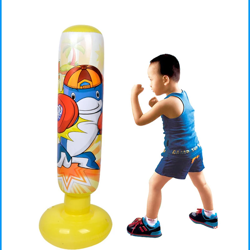 Billige Aufblasbare Taekwondo Training Boxen Tasche Belüftet Bewässerung BoxingTraining Fitness Boxsack Unterhaltung Kampf Sandsack