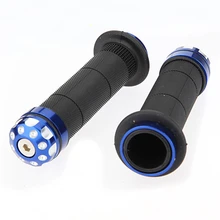 Handlebar Grips Bar end weights Motorcycle Bike font b Motorbike b font 22 25MM Blue