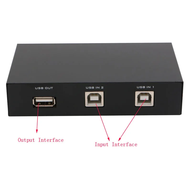 BGEKTOTH 2 порта USB2.0 совместное использование устройства переключатель адаптер