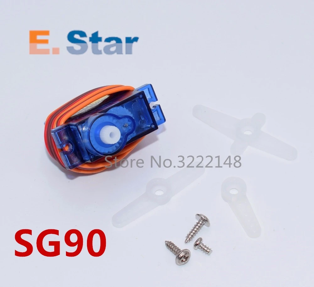 100 шт. sg90 9g микро сервопривод для самолета аэроплана 6CH rc helcopter kds esky align вертолет sg90